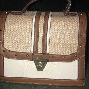 Adrienne  Vittadini Capri collection top handle satchel